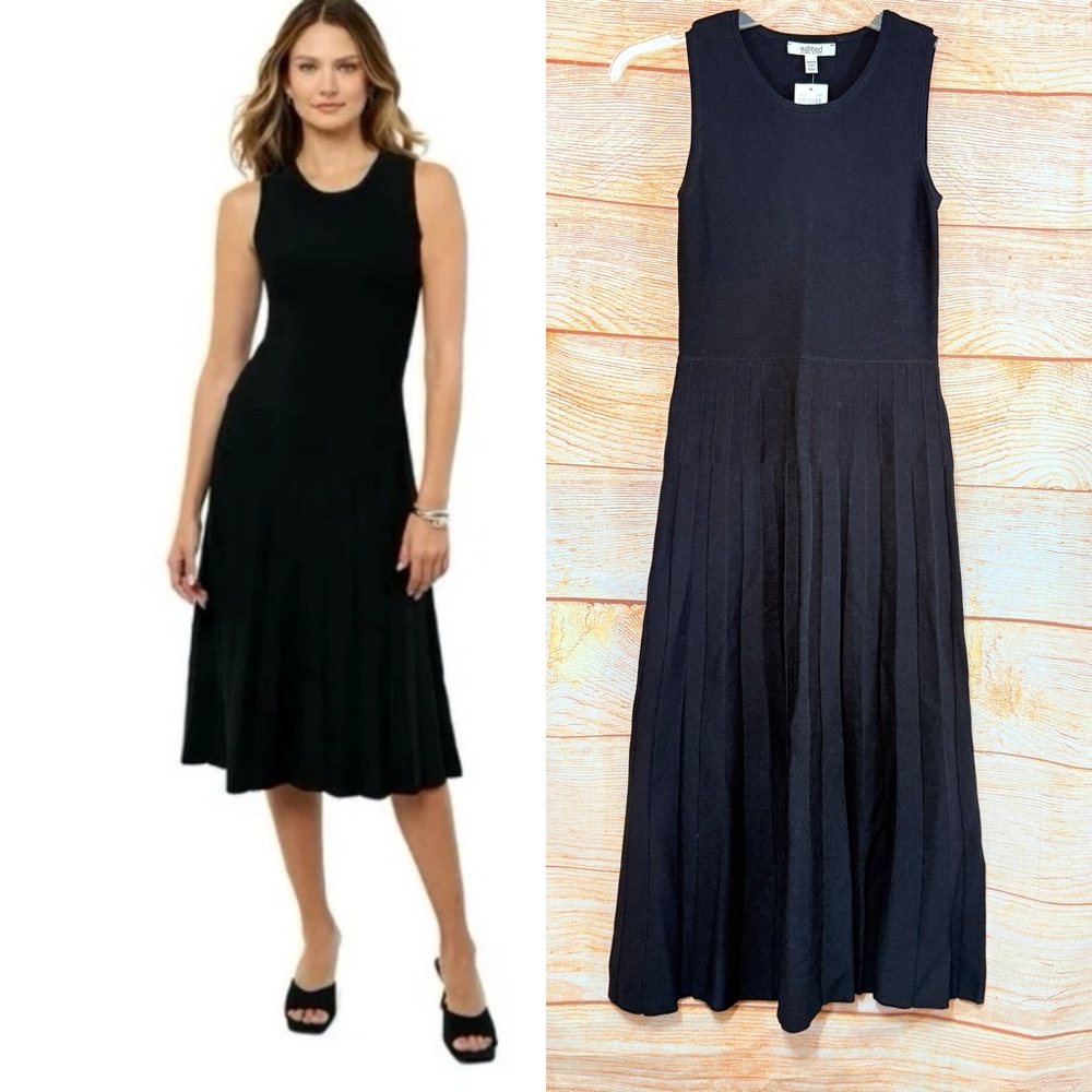 Edited by Remi Bader‎ Women's Pleated Dress Black
